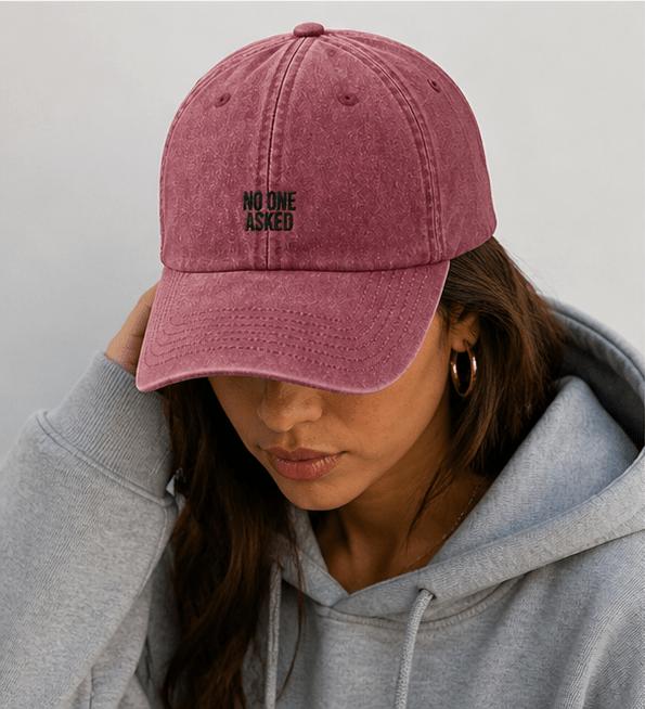 SCANDAL VINTAGE CAP - "NO ONE ASKED" - SCANDAL WEAR