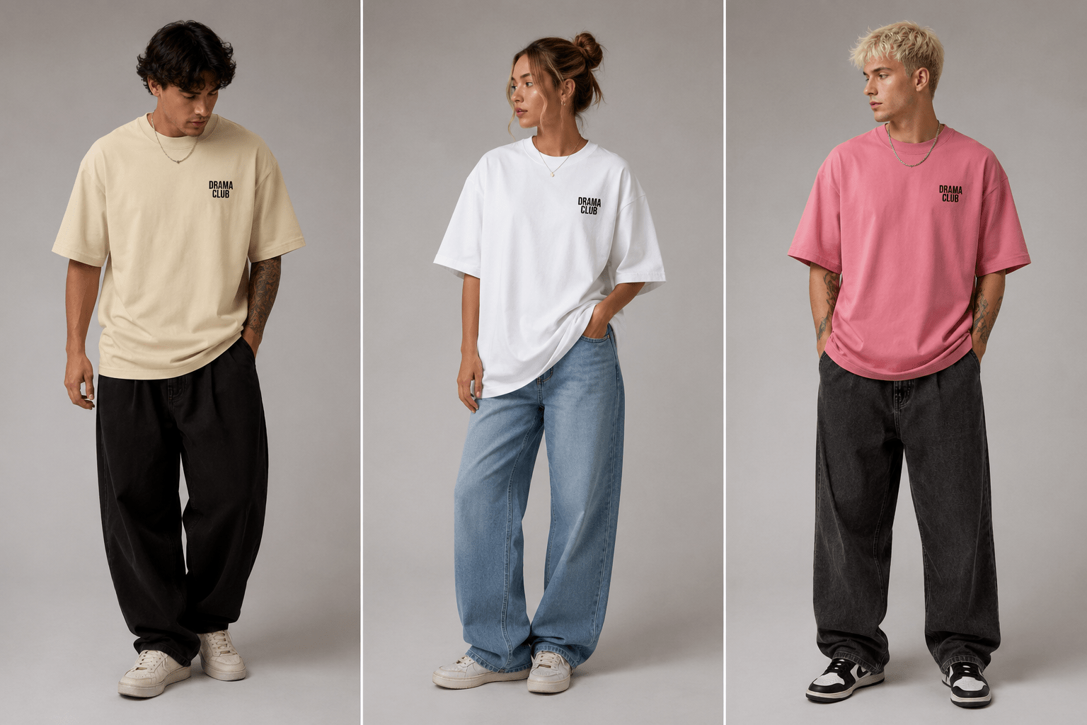OVERSIZE TEE - "DRAMA CLUB" - SCANDAL WEAR